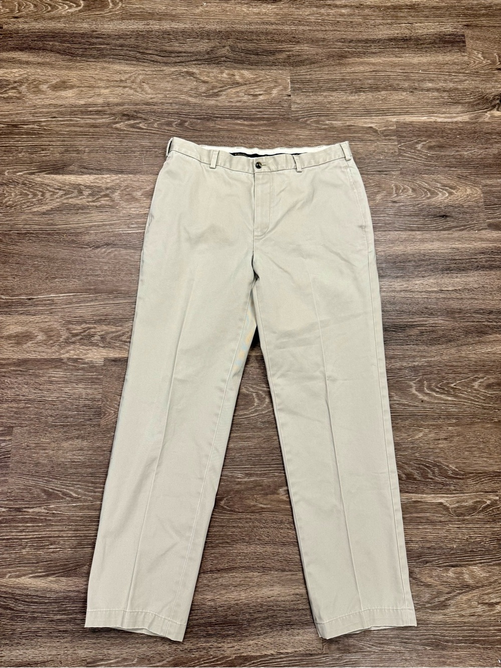 Brooks Brothers Advantage Chino Clark Khaki Pants W36 L34 Cotton